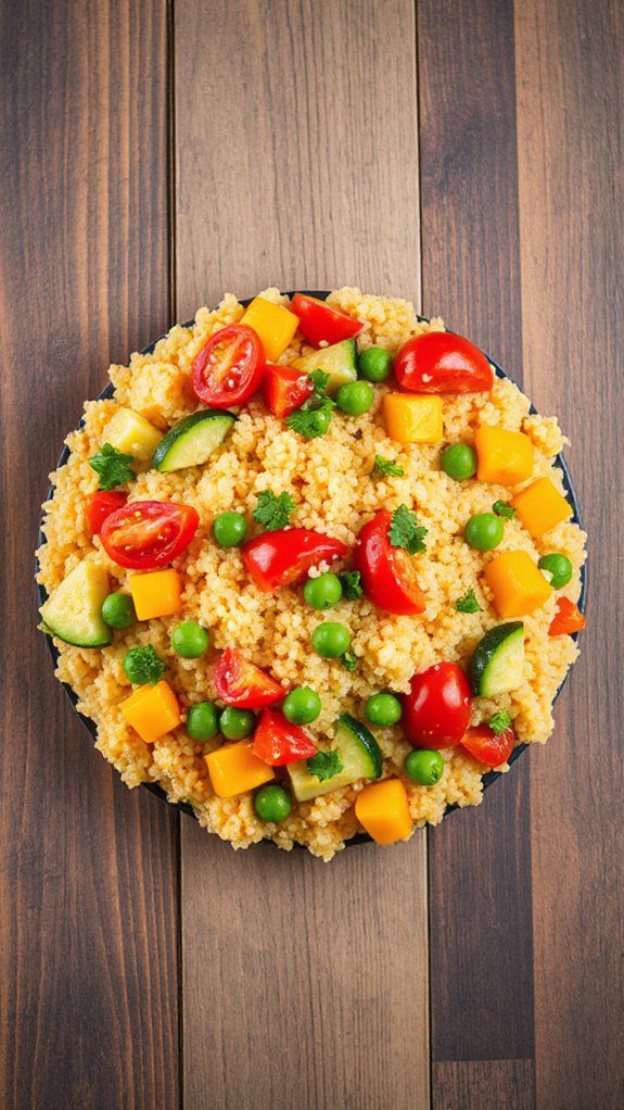 flavorful vegetable couscous dish