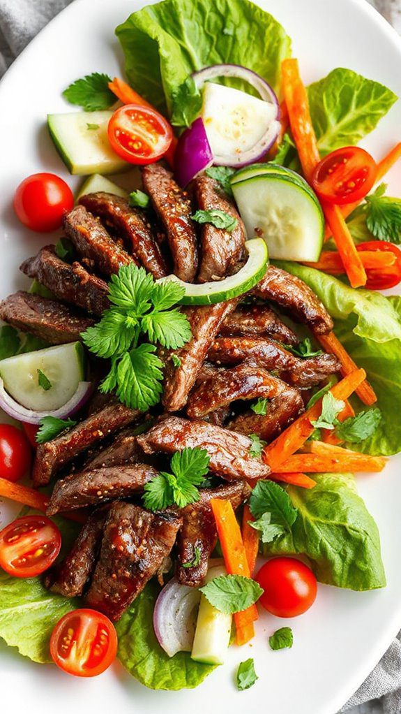 fresh and spicy beef salad fresh and spicy beef salad