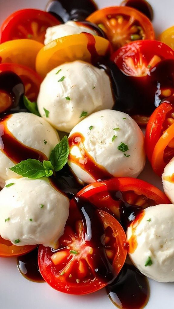 fresh mozzarella ripe tomatoes