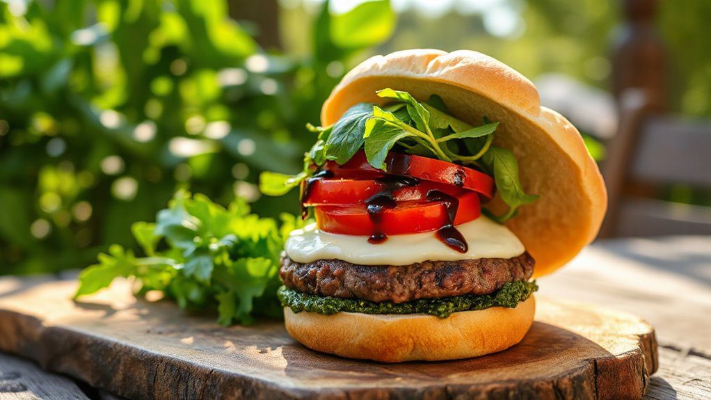 fresh mozzarella tomato basil