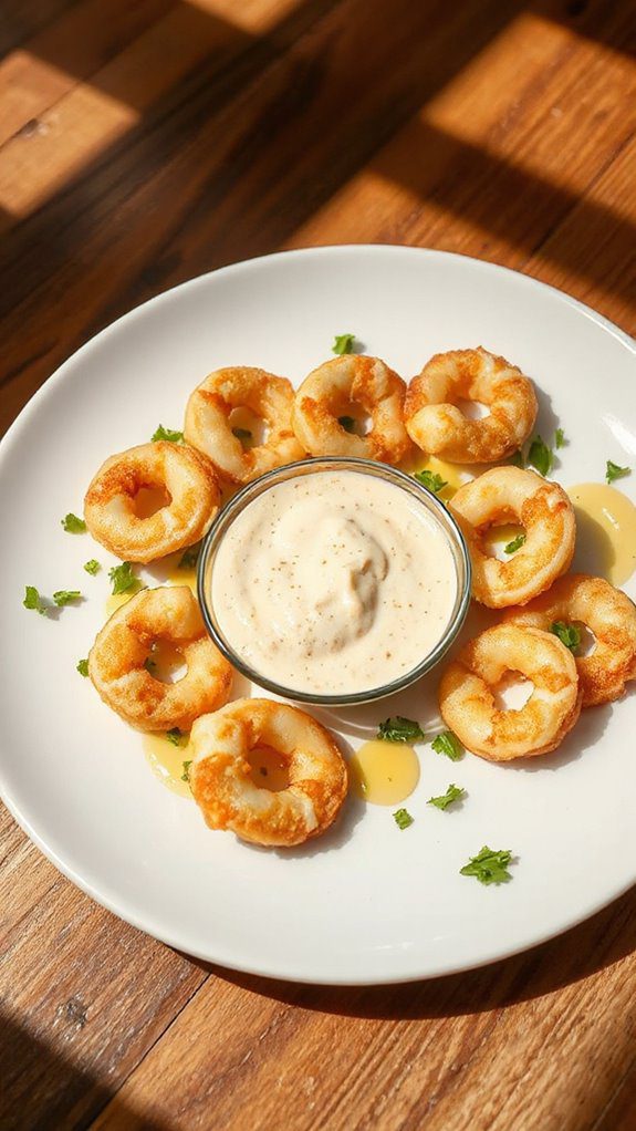 fried calamari with aioli fried calamari with aioli