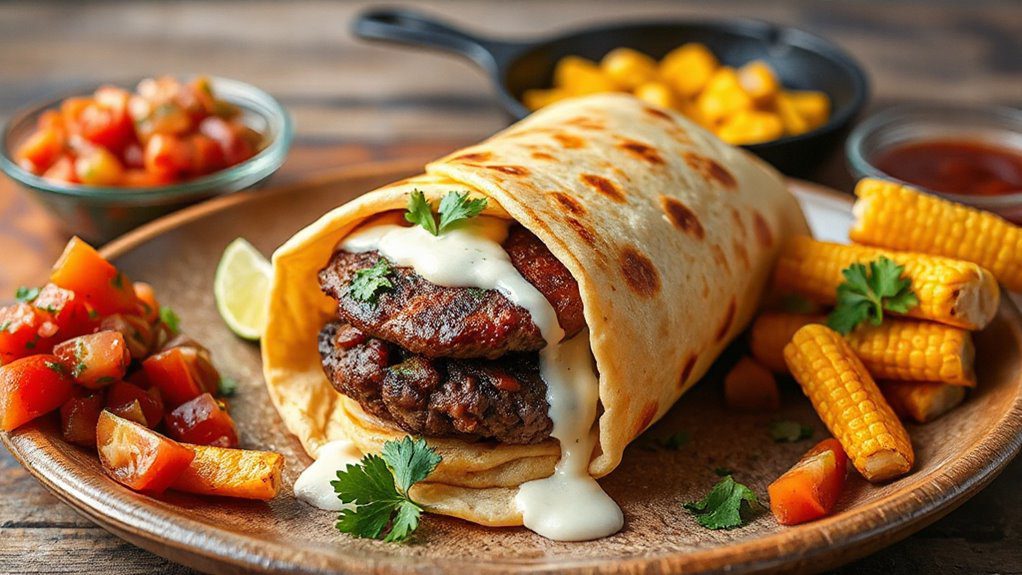 fusion of burgers and burritos fusion of burgers and burritos