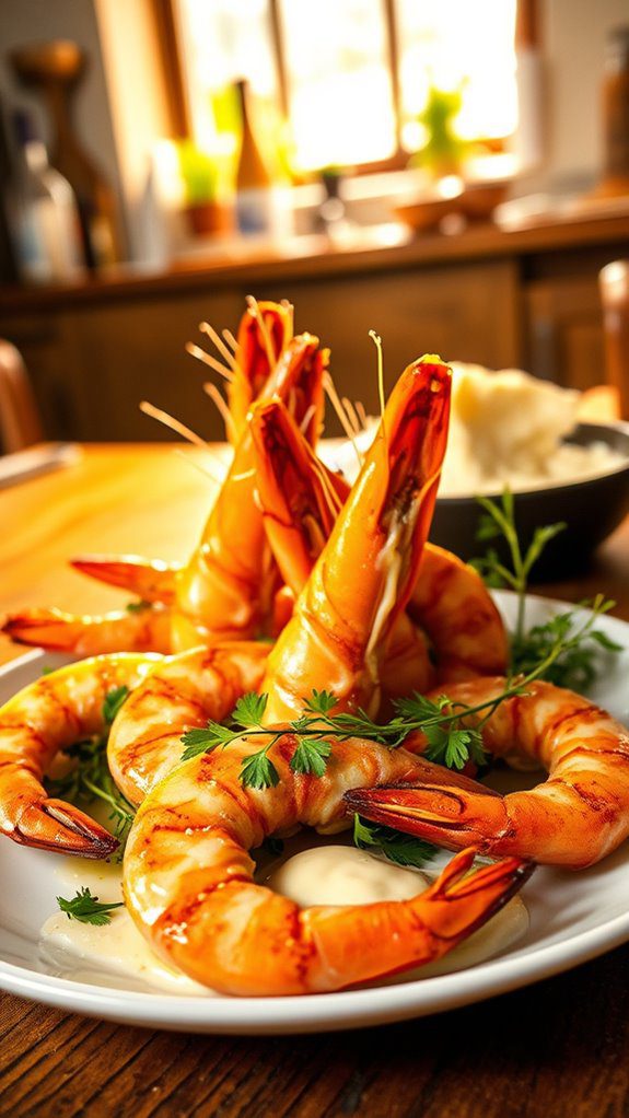 garlic butter prawns dish garlic butter prawns dish