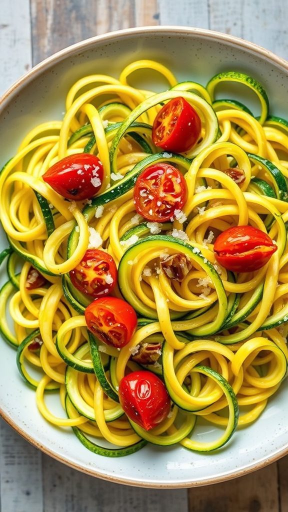 garlic butter zucchini noodles garlic butter zucchini noodles