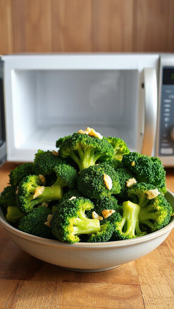 garlic flavored steamed broccoli garlic flavored steamed broccoli