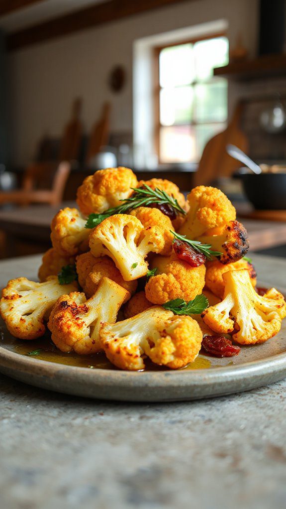 garlic herb cauliflower recipe