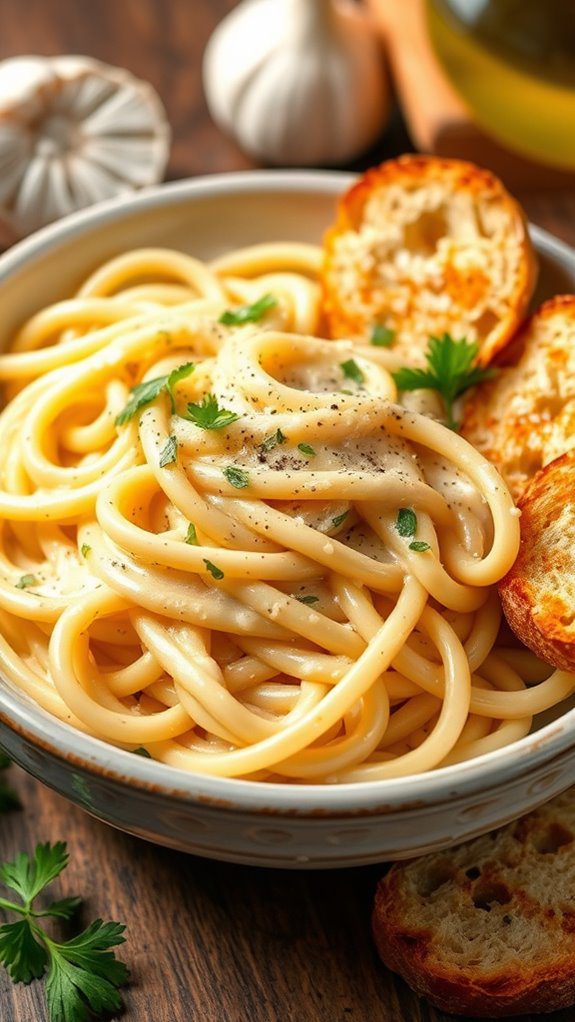 garlic parmesan pasta recipe