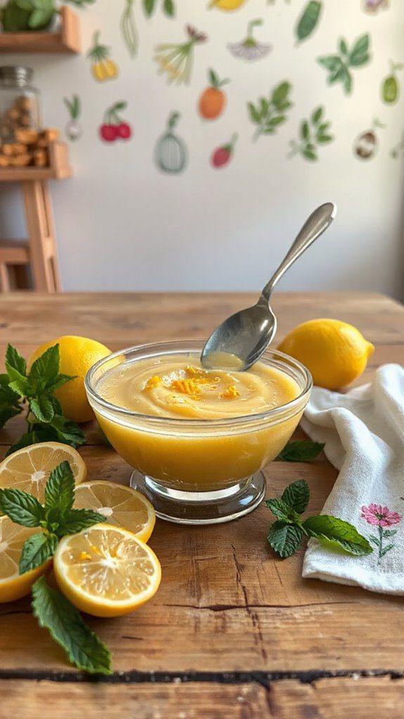 ginger flavored yogurt dessert