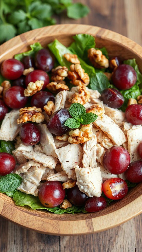 grape and nut chicken salad