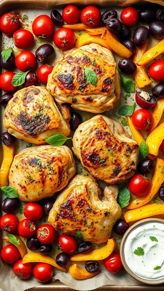 greek chicken with pita greek chicken with pita