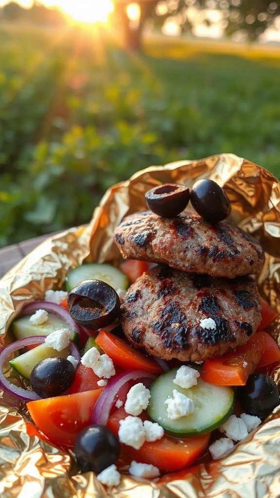 greek style burger dinner packets