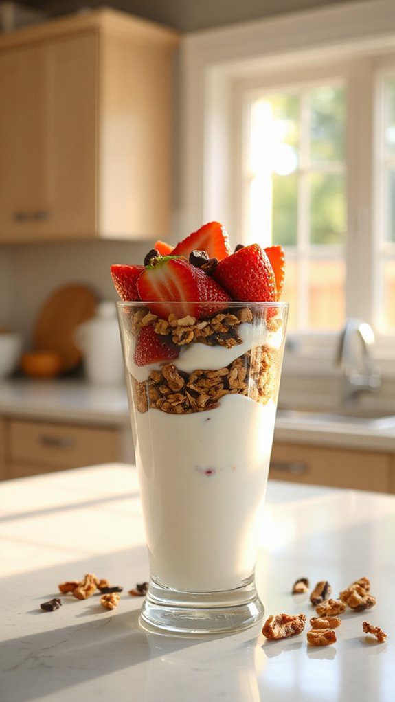 greek yogurt granola parfait