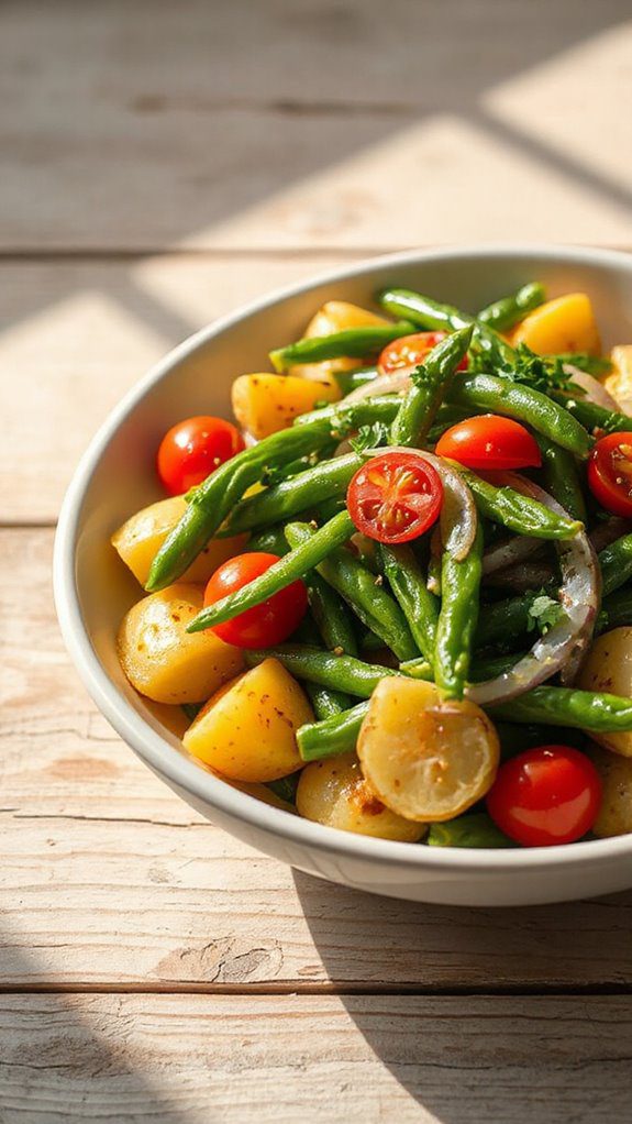 green bean potato salad