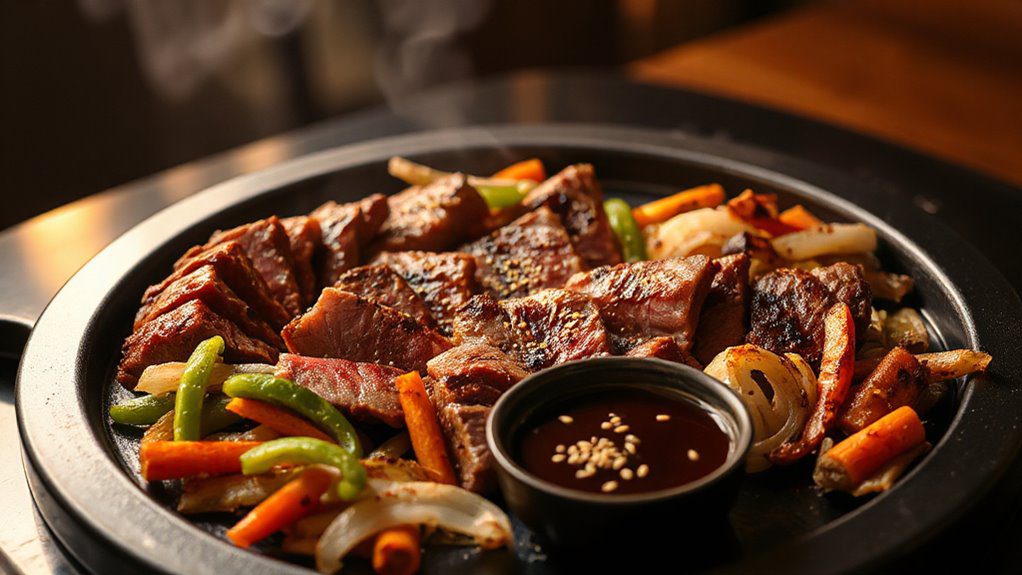 grilled beef with korean flavors