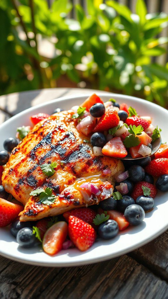 grilled chicken berry salsa grilled chicken berry salsa