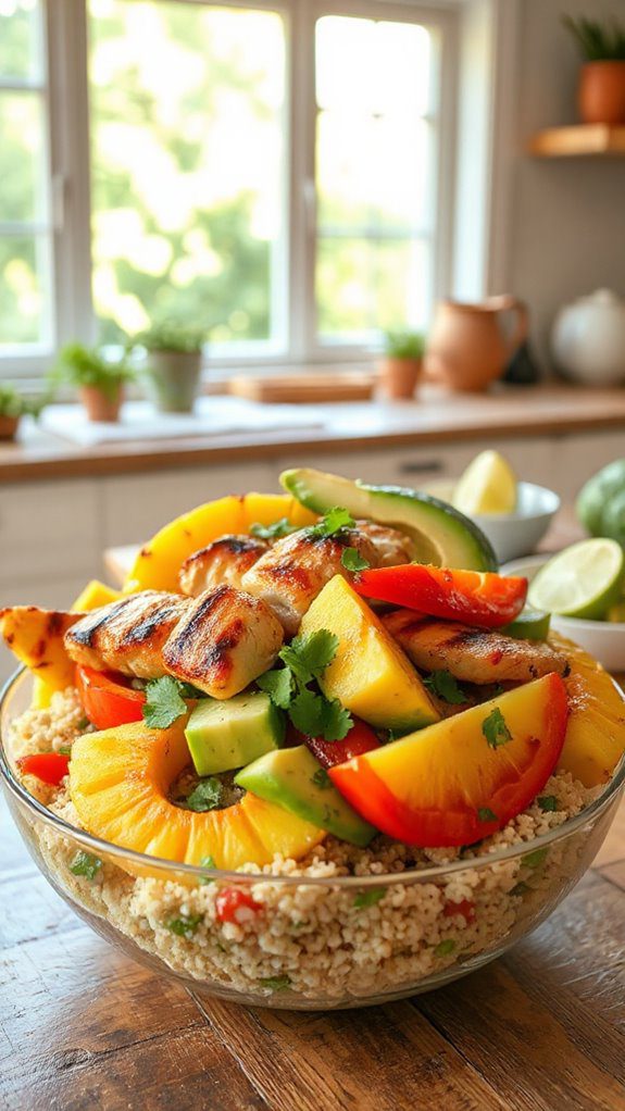 grilled chicken pineapple bowl