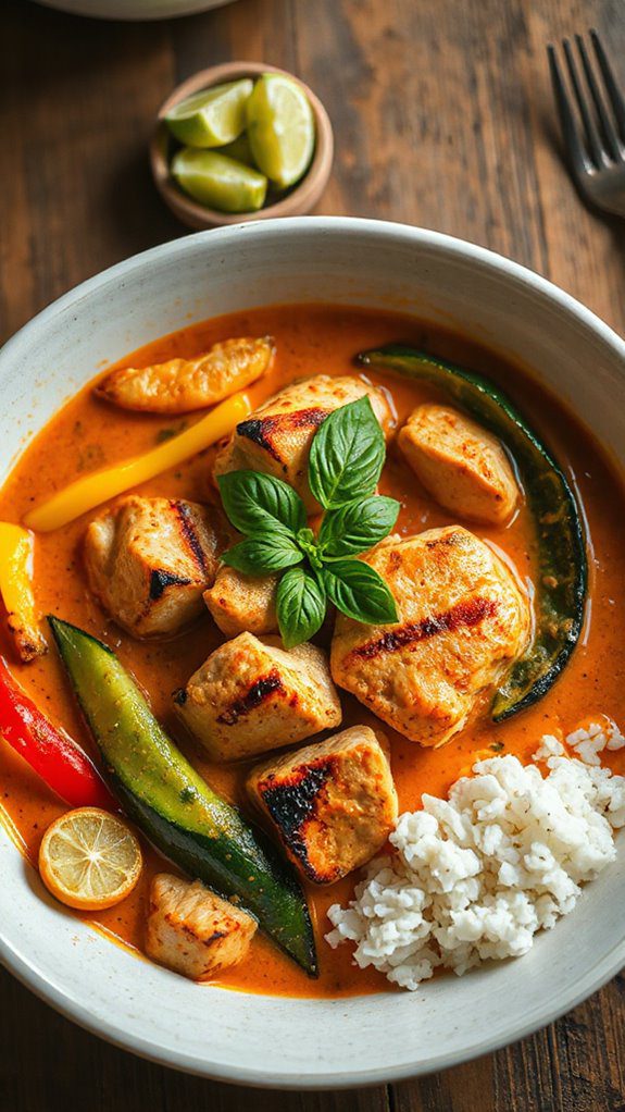 grilled chicken thai curry