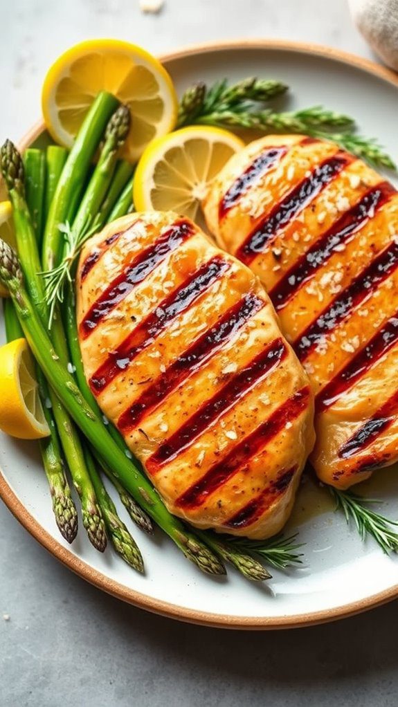 grilled chicken with asparagus grilled chicken with asparagus
