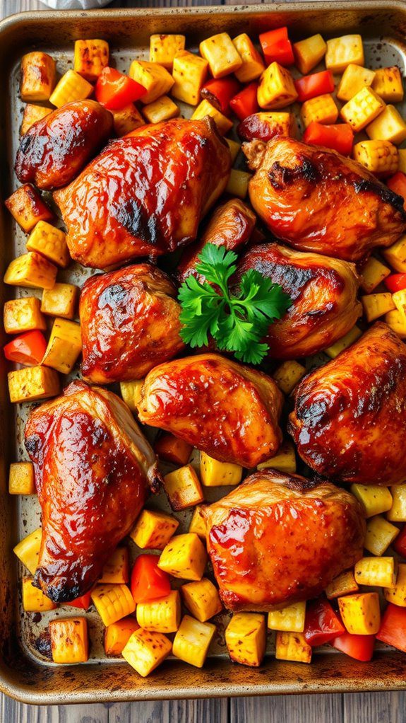 grilled chicken with corn grilled chicken with corn