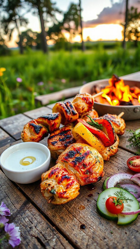 grilled chicken with herbs