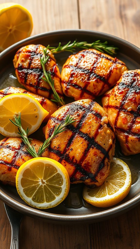 grilled chicken with lemon rosemary