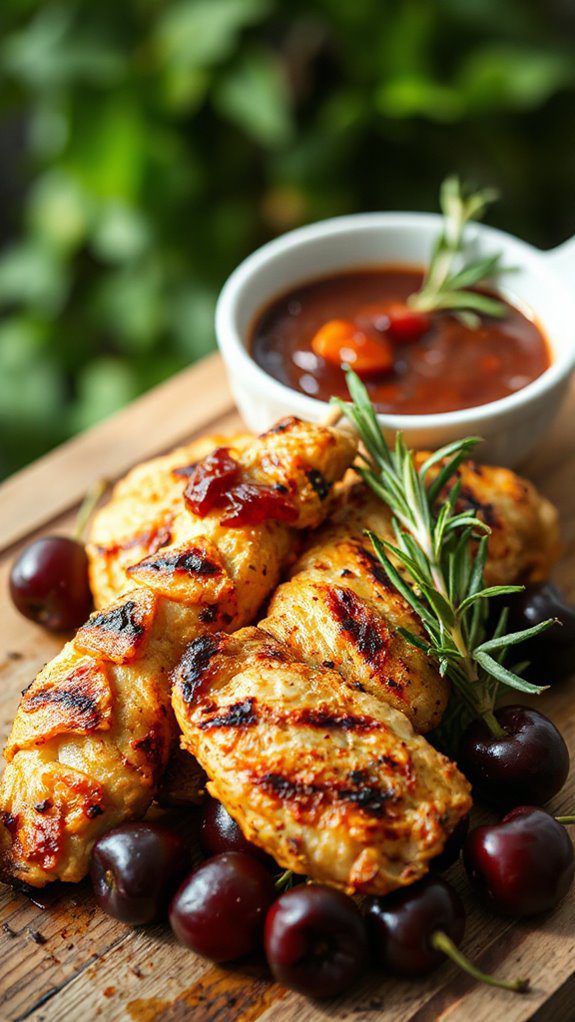 grilled chicken with sauce grilled chicken with sauce