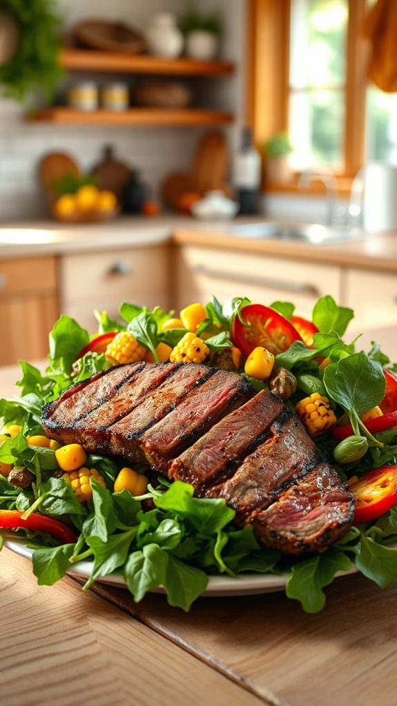 grilled corn and peppers