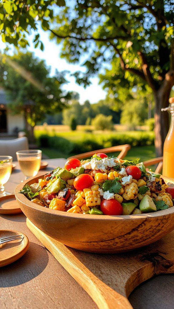 grilled corn avocado salad