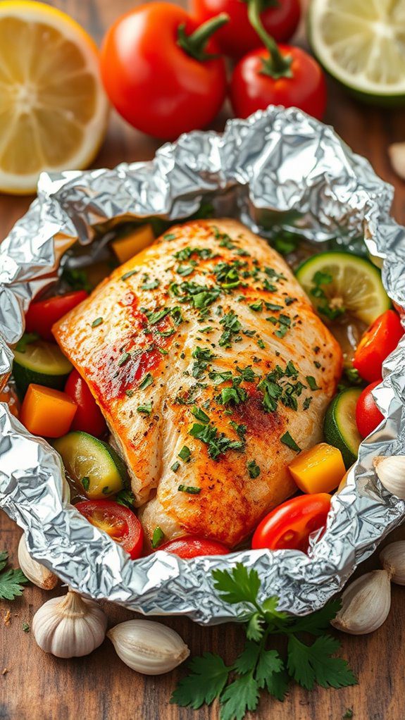 grilled fish in foil grilled fish in foil