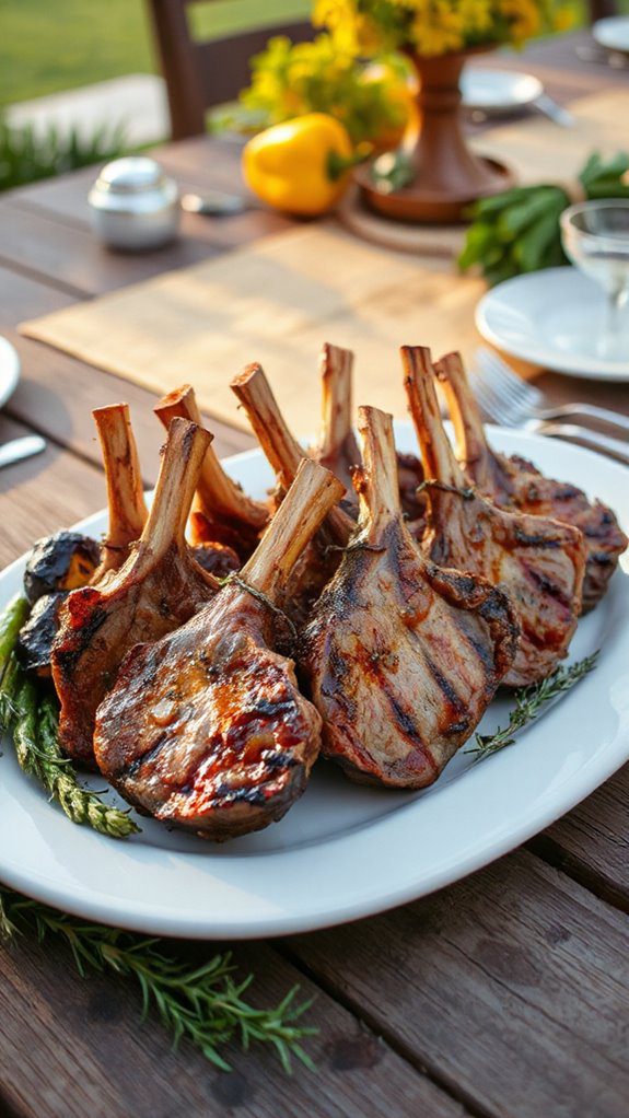 grilled lamb chops with glaze grilled lamb chops with glaze