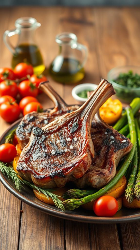 grilled mediterranean lamb chops grilled mediterranean lamb chops