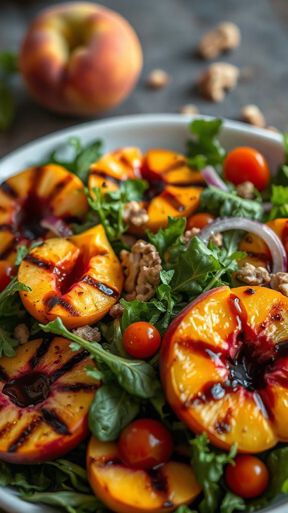 grilled peach salad recipe