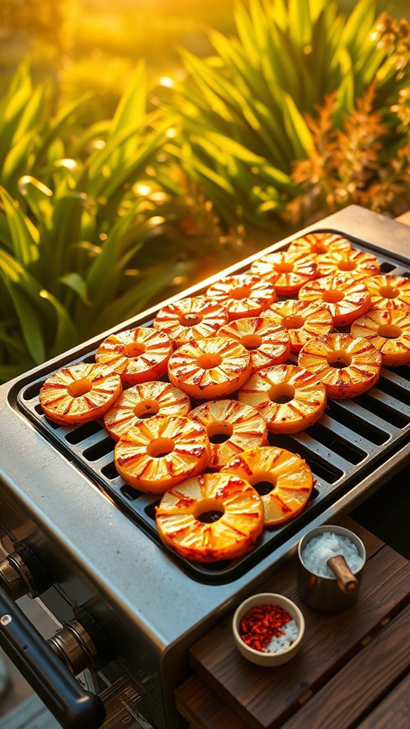 grilled pineapple with spices