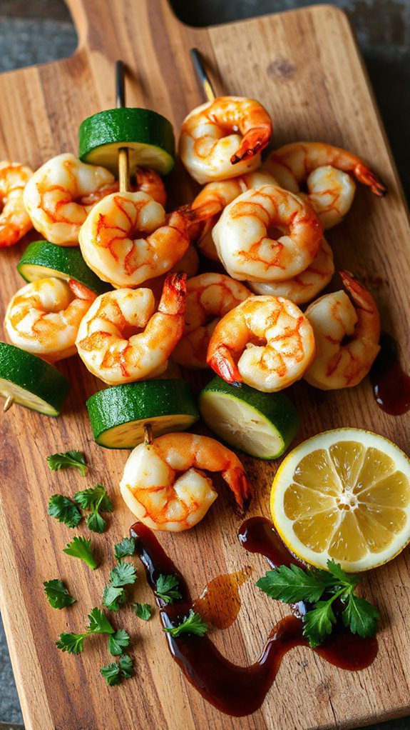 grilled shrimp and zucchini grilled shrimp and zucchini