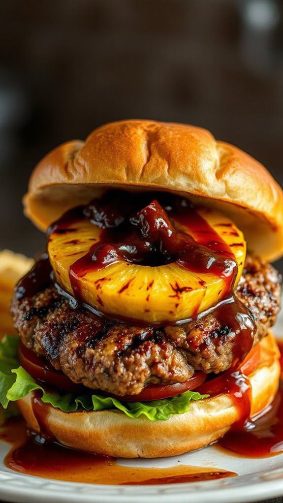 grilled teriyaki pineapple burger grilled teriyaki pineapple burger