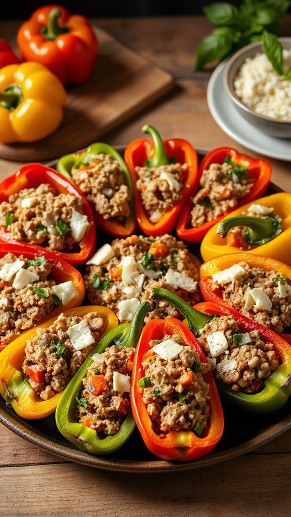 ground turkey stuffed peppers ground turkey stuffed peppers