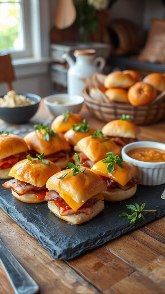 ham and cheddar sliders ham and cheddar sliders