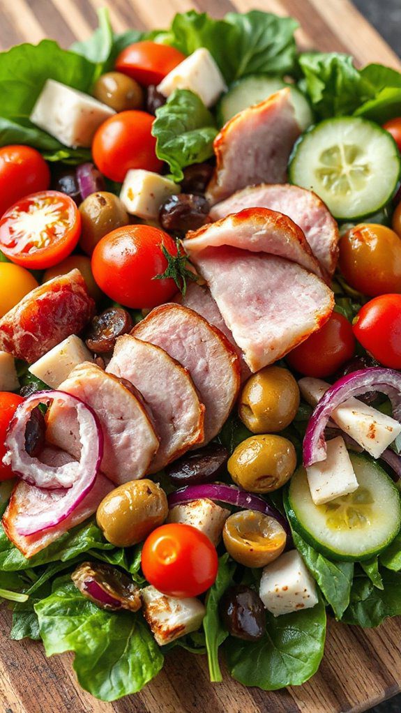 ham filled antipasto salad recipe ham filled antipasto salad recipe
