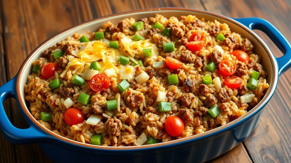 hamburger rice casserole recipe hamburger rice casserole recipe