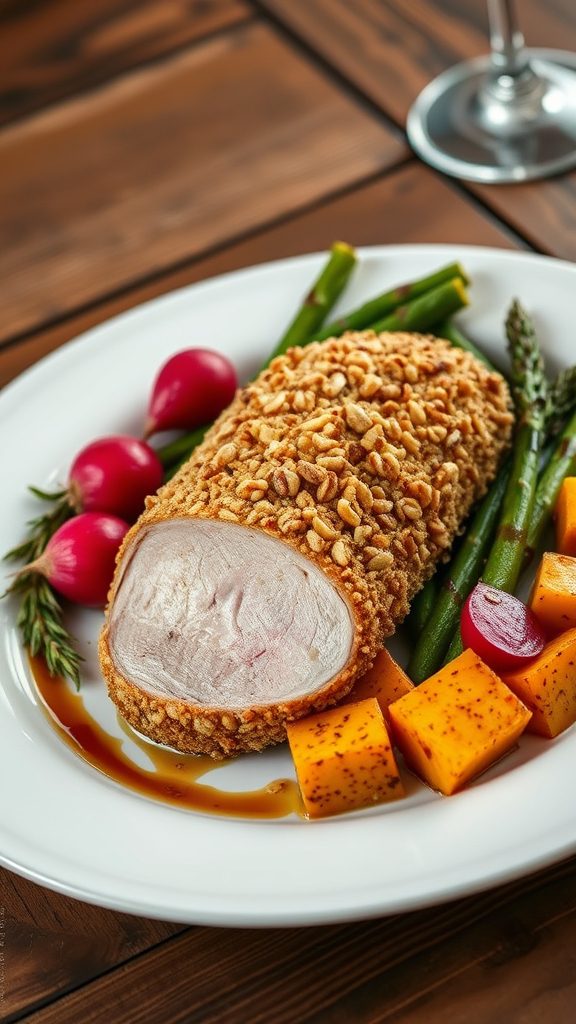hazelnut crusted pork tenderloin recipe