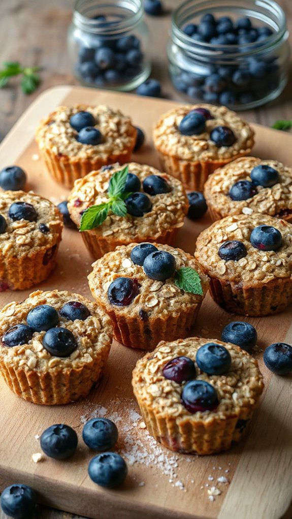healthy blueberry oatmeal snacks