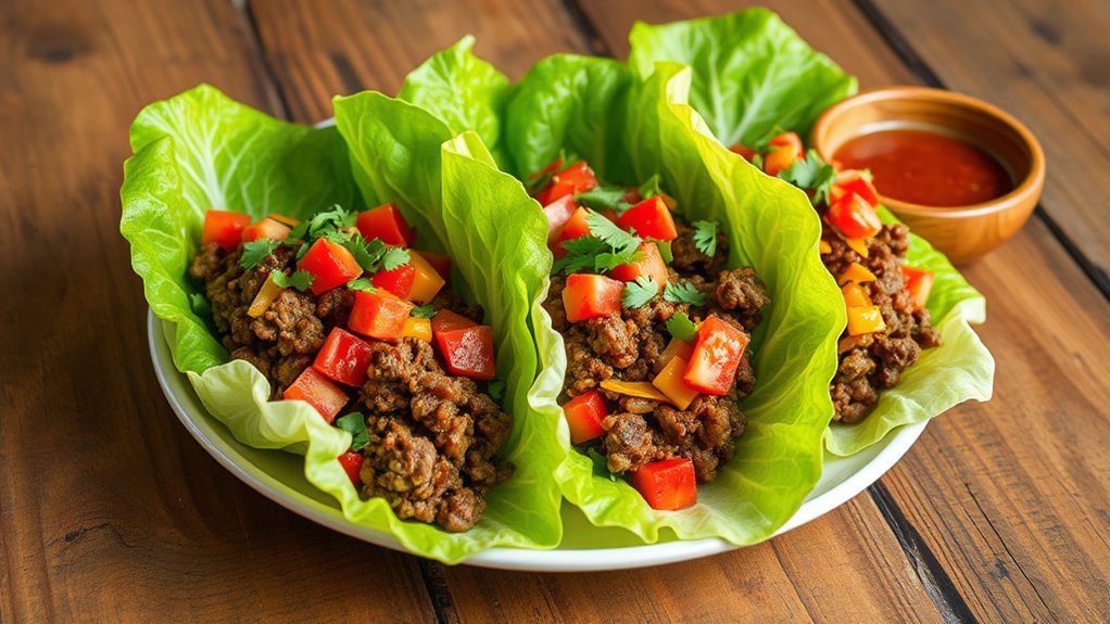 healthy burger alternative wraps