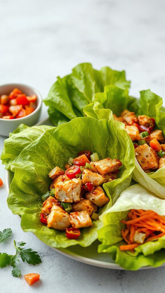 healthy chicken lettuce wraps healthy chicken lettuce wraps