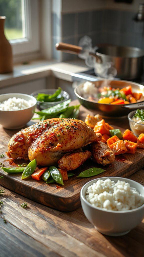 healthy chicken vegetable dish