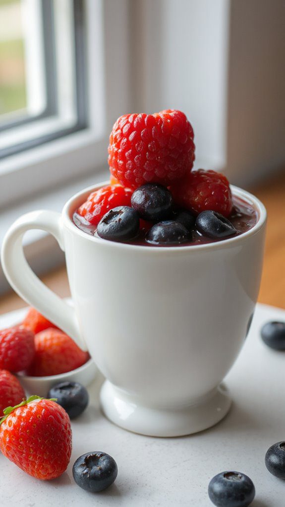 healthy dessert in mug