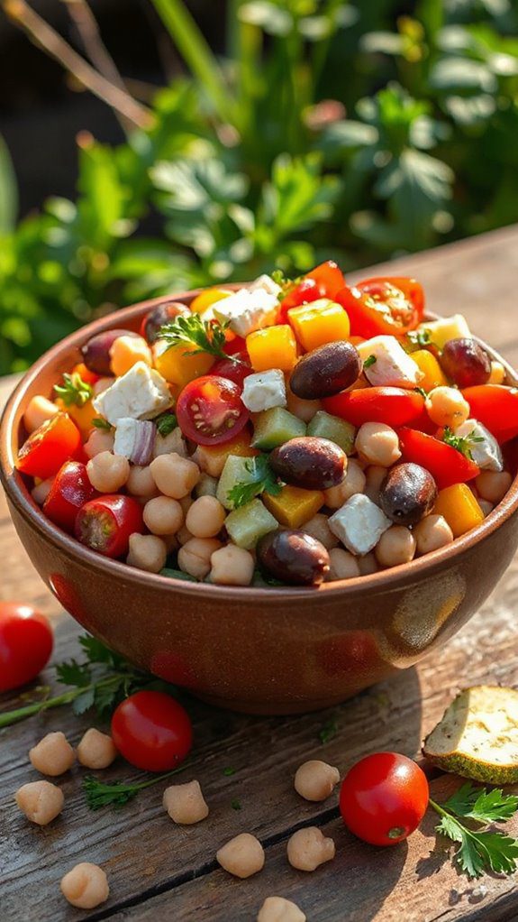healthy mediterranean chickpea dish
