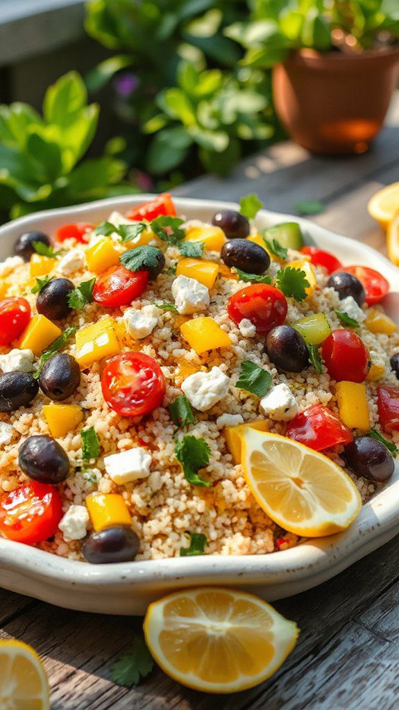 healthy mediterranean couscous dish