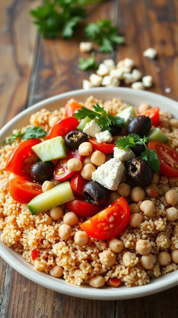 healthy mediterranean grain dish