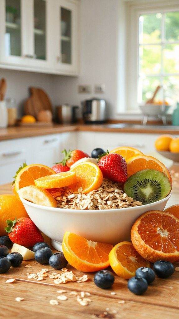 healthy oat fruit blend