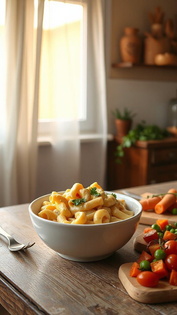 healthy pasta cheese dish